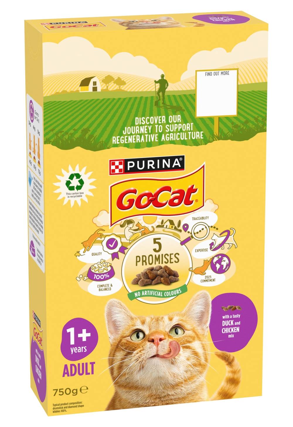 Go-Cat With Chicken & With Duck 750G