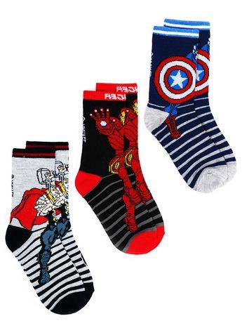 Avengers 3 pack of socks for Boys