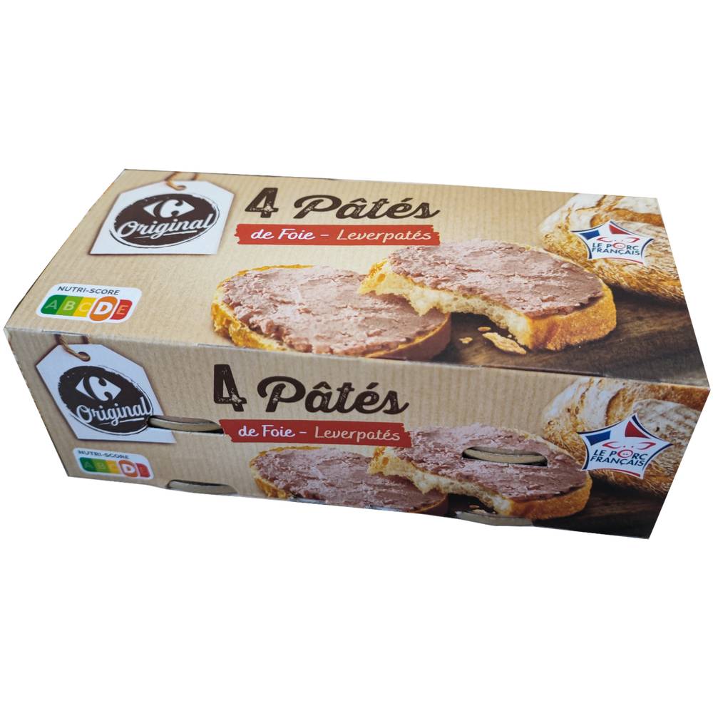 Carrefour Original - Pâté de foie (4 pièces)