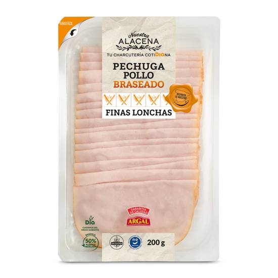 Pechuga de pollo braseado Nuestra Alacena sobre 200 g