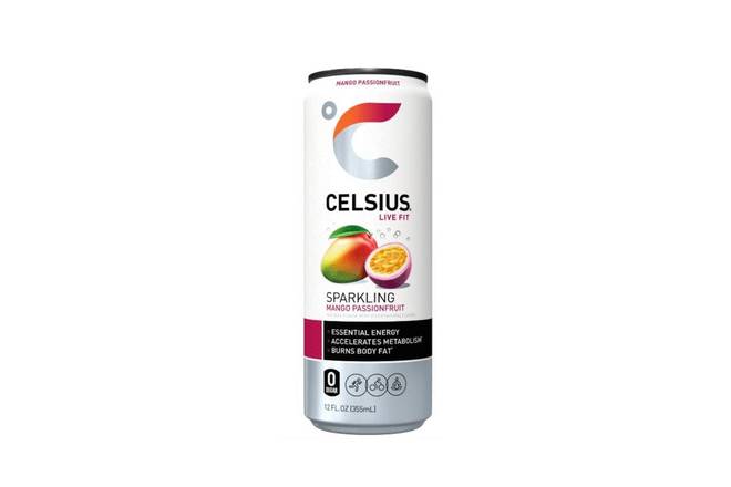 Celsius Sparkling Mango Passion Fruit (12 oz)