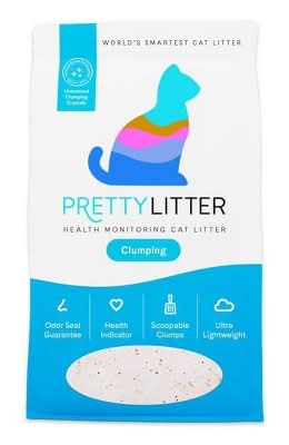 PrettyLitter Clumping Low Dust Light Weight Cat Litter (10 lbs)