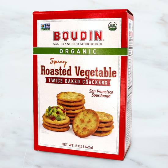 Sourdough Spicy Vegetable Twice Baked Crackers 5 oz