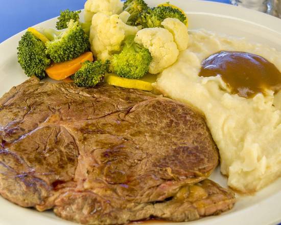 Order Ribeye Steak (8 oz) food online from Bob And Edith'S Diner store, Alexandria on bringmethat.com