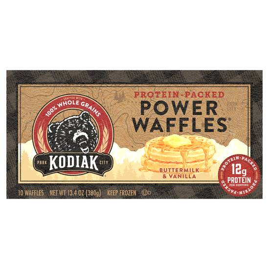 Kodiak 100% Buttermilk and Vanilla Power Waffles