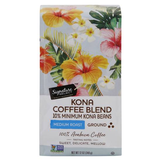 Signature Select Kona Blend Medium Roast Ground Coffee (12 oz)