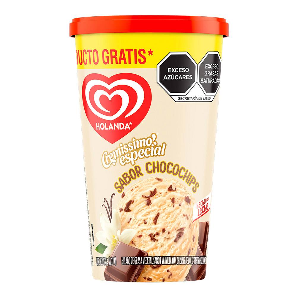 Holanda helado cremissimo especial (Chocochips)