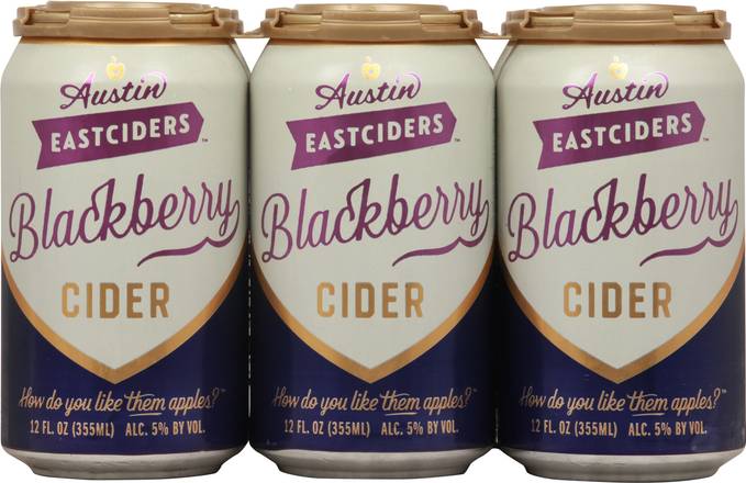 Austin Eastciders Blackberry Cider (6 ct, 12 fl oz)