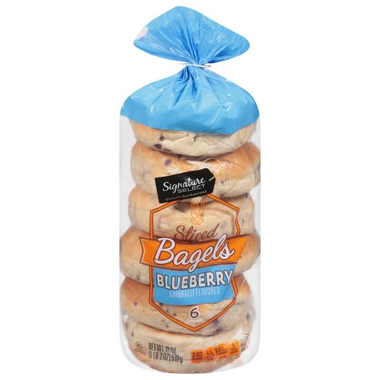 Signature Select Blueberry Bagels (6 ct)