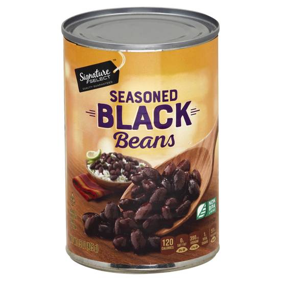 Signature Select Black Beans With Garlic Onion & Spices (15 oz)