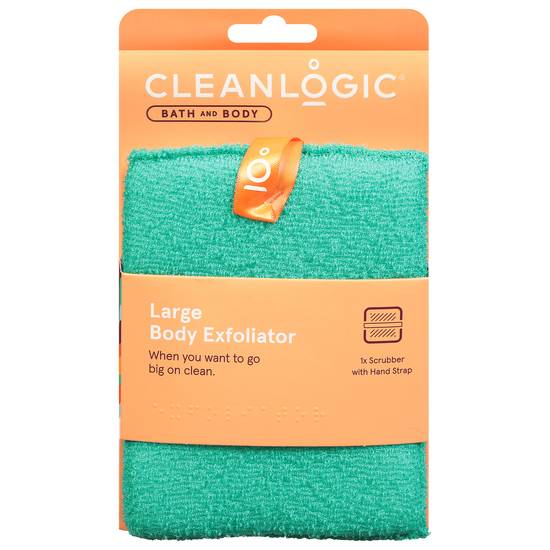 Cleanlogic Body Exfoliator Scrubber With Hand Strap Large