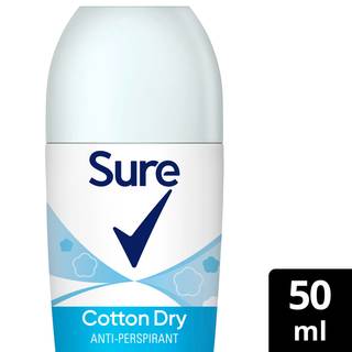 Sure  Anti-Perspirant Deodorant Roll On Cotton Dry 50 ml