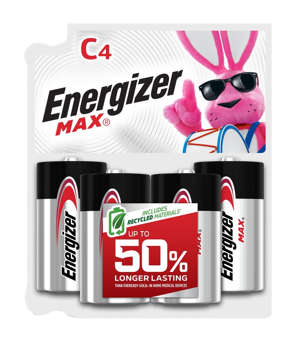 Energizer MAX Alkaline C Batteries ( 4 -Pack )
