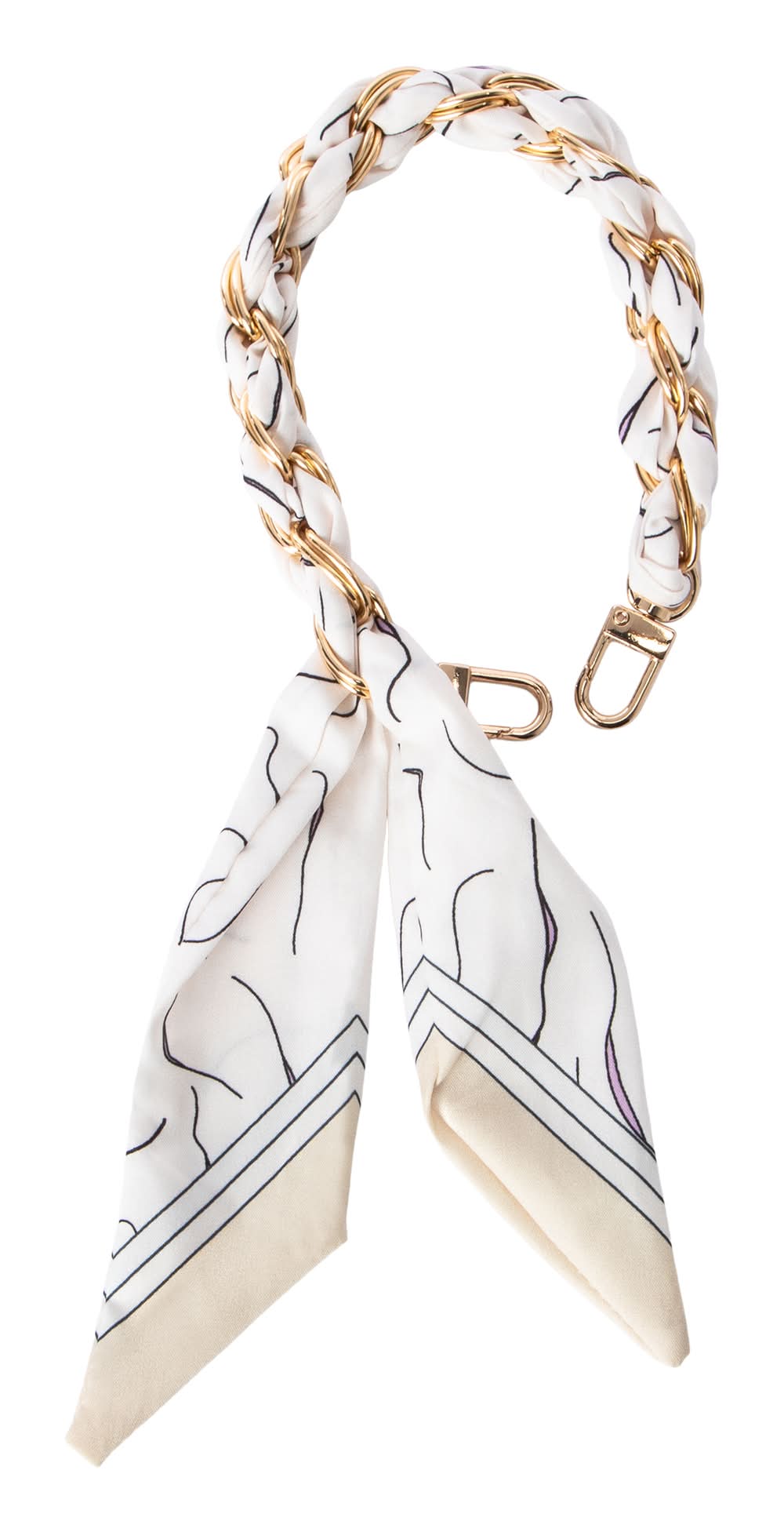 Novelty Keychain Ivory Scarf