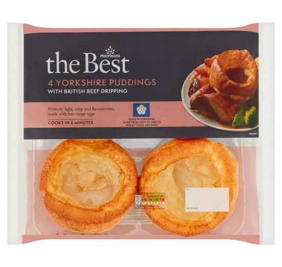 Morrisons The Best Beef Dripping Yorkshire Puddings (192g)