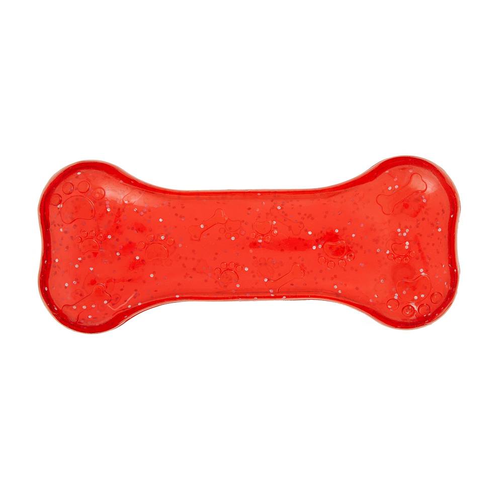 Top Paw Bone Dog Toy - Squeaker (red)