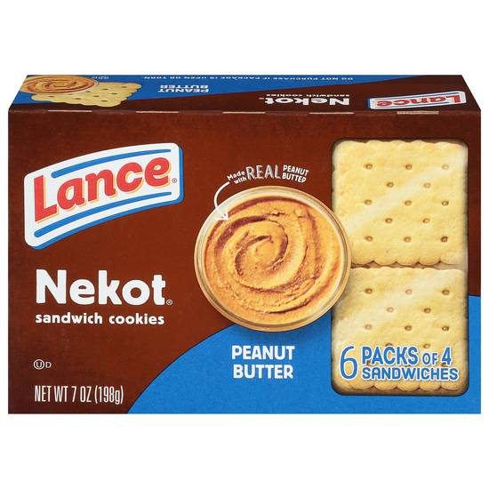Lance Nekot Sandwich Cookies (peanut butter)