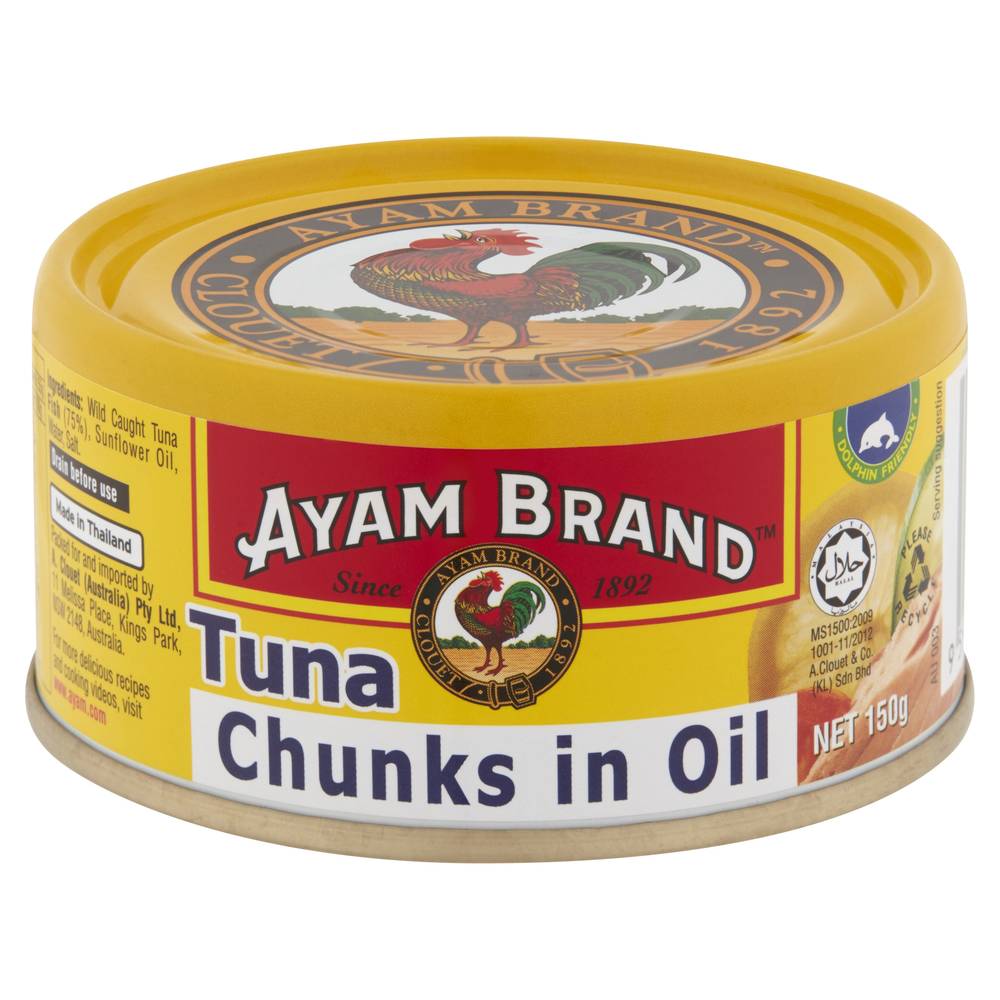 Ayam Brand Chunks Tuna in Sunflower Oil (150g)