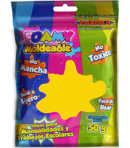 Pascua · Foamy moldeable amarillo canario (50 g)