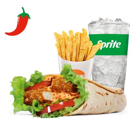 Menu Spicy Crispy Chicken Wrap