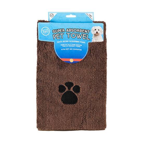 Pet Living 1unt Microfibre Pet Towel