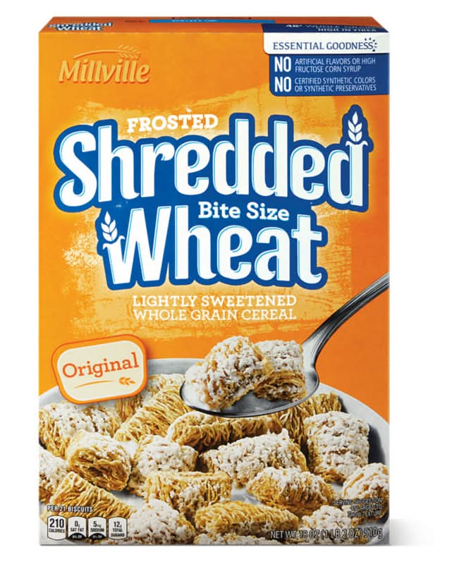 Millville Frosted Bite Size Shredded Wheat Cereal (18 oz)