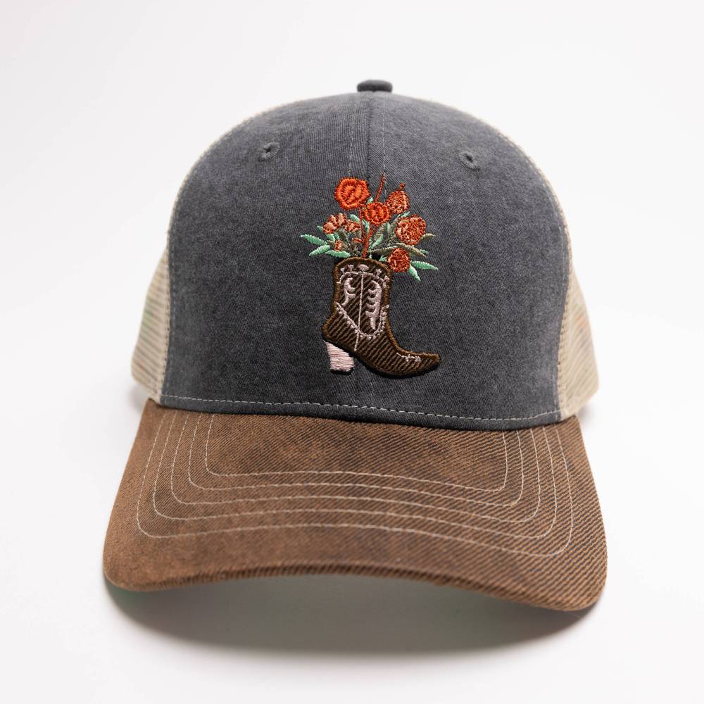 Infinity Brands Cowgirl Boot Flowers Hat