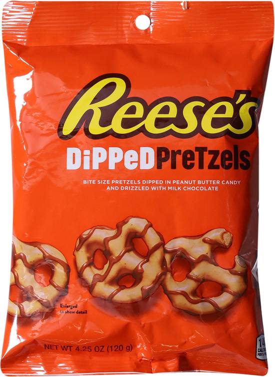 Reese's Dipped Pretzels (milk chocolate-peanut butter)