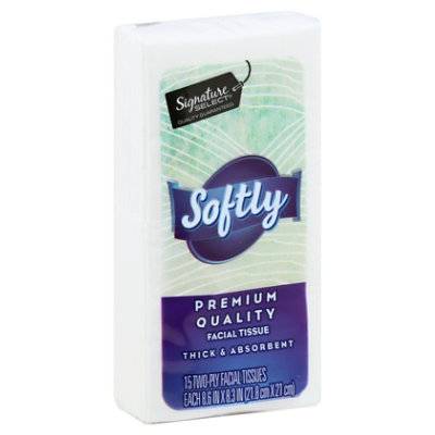 Signature Select Facial Tissue Softly Pocket Pack