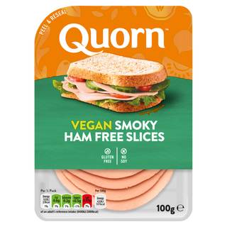 Quorn Totally Vegan Smoky Ham Free Slices 100g