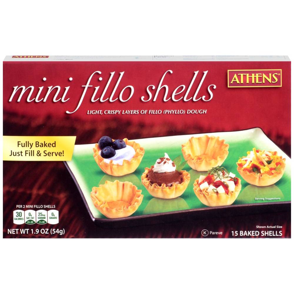 Frozen Athen's - Mini Filo Shells - 15 ct