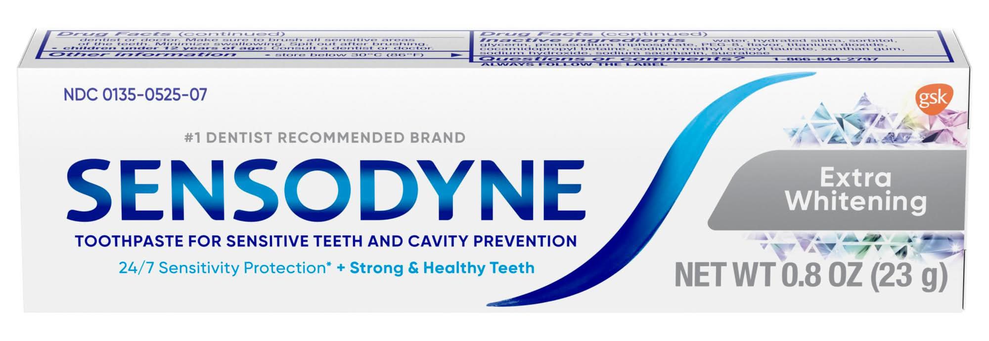 Sensodyne Extra Whitening Sensitive Teeth Toothpaste (0.8 oz)