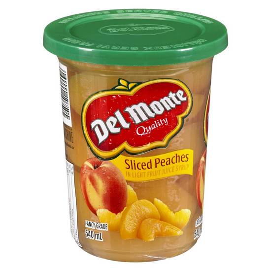 Del Monte Sliced Peaches in Light Fruit Juice Syrup (540 ml)