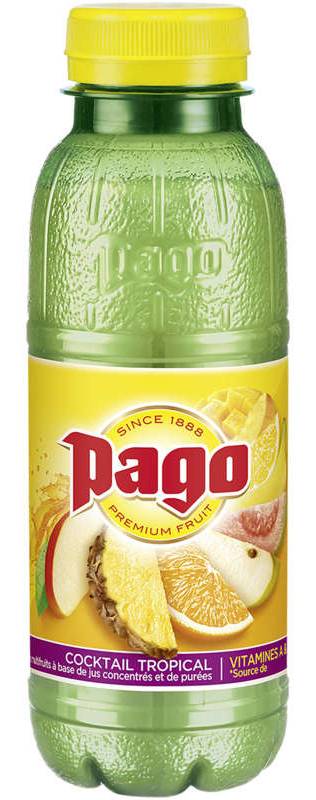 Pago Jus de fruits Cocktail Tropical Multivitaminé 33cl