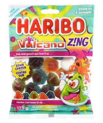 Haribo Zing Gummy Candies, Vulcano (175 g)