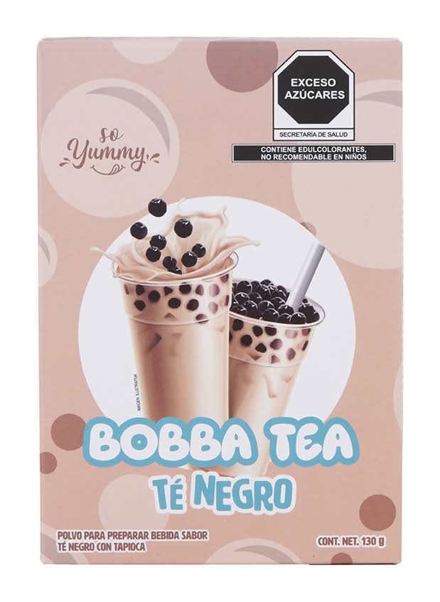 Polvo Para Preparar Bebidas Bobba Tea    130 gr Té Negro