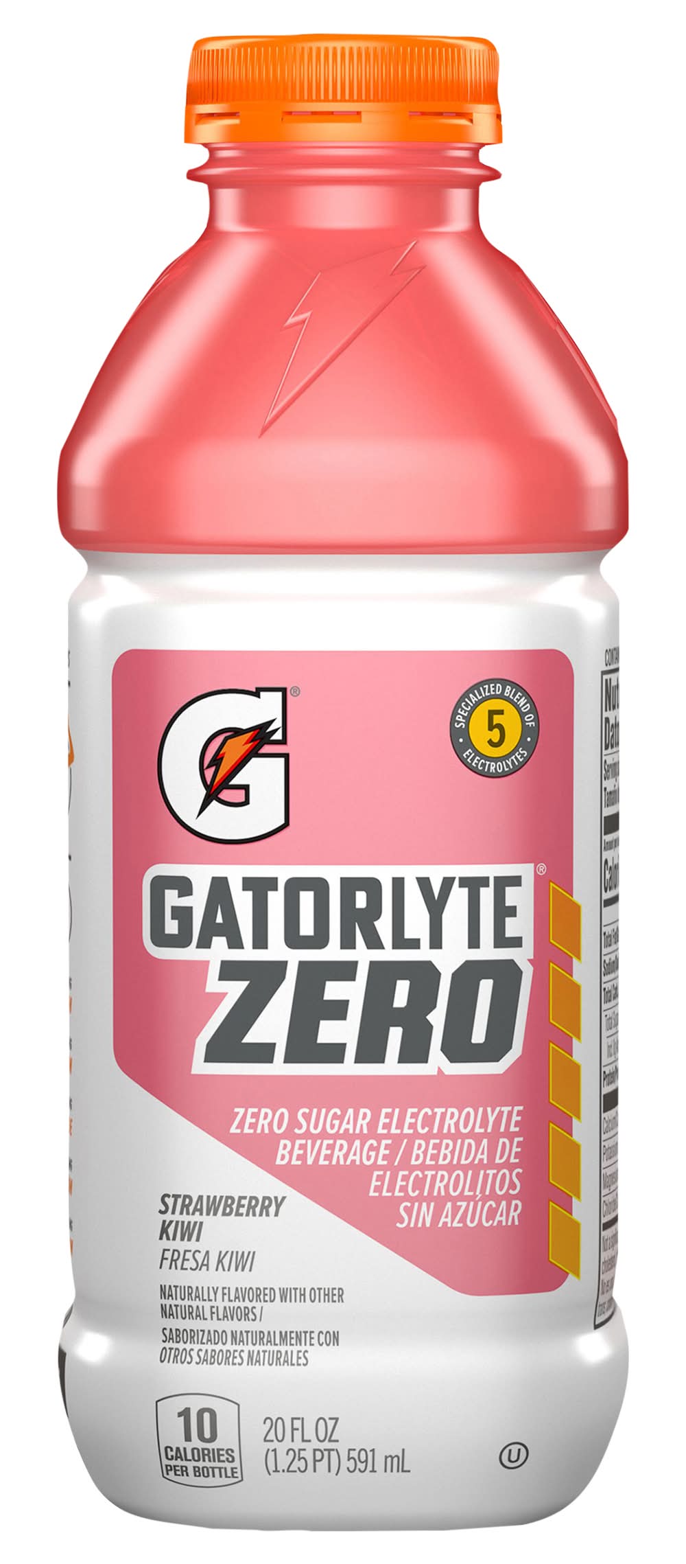 Gatorlyte Zero Sugar Electrolyte Drink, Strawberry Kiwi (20 fl oz)