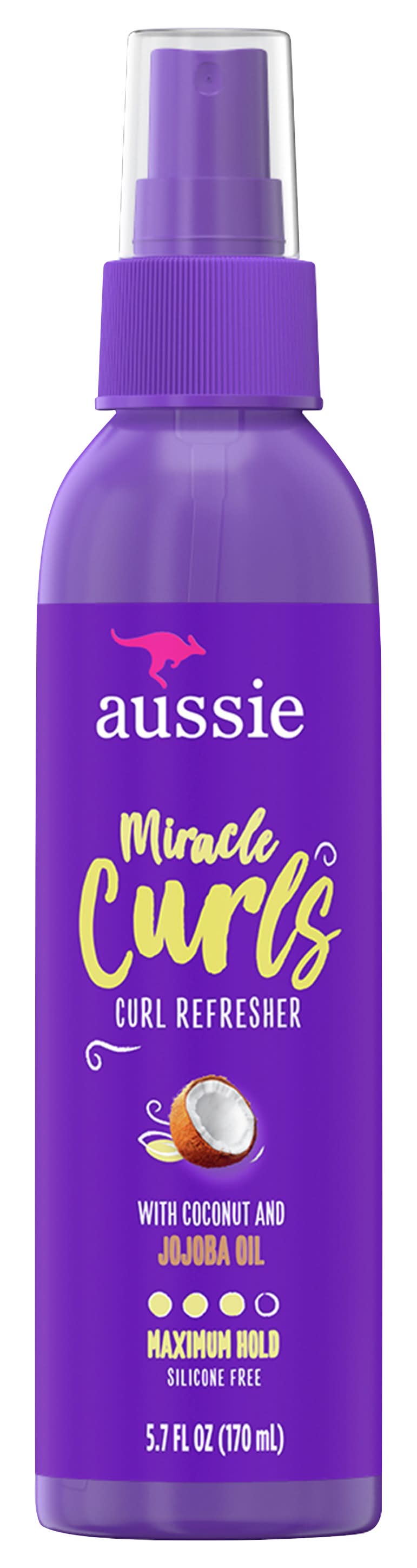 Aussie Miracle Curls Refresher Spray Gel With Coconut (5.9 oz)