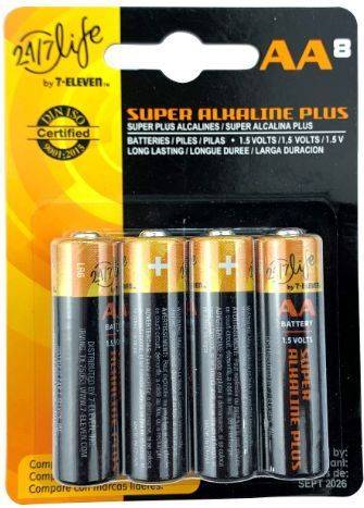 7-Eleven AA Batteries 8 Count