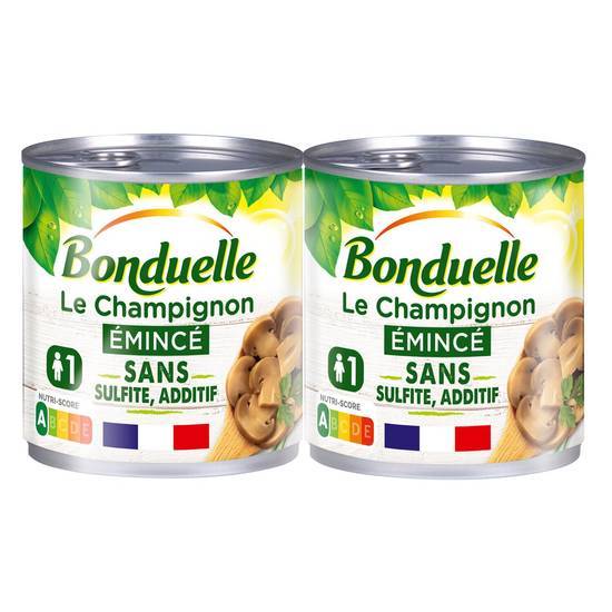 Bonduelle - Le champignon émincés sans sulfite et sans additif (2 x 195g)