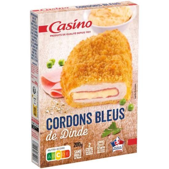 CASINO - Cordon bleu de dinde - x2 - 200g