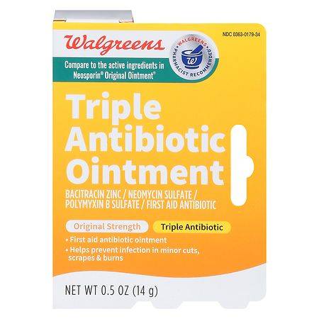 Walgreens Triple Antibiotic Ointment (0.5 oz, 2 ct)