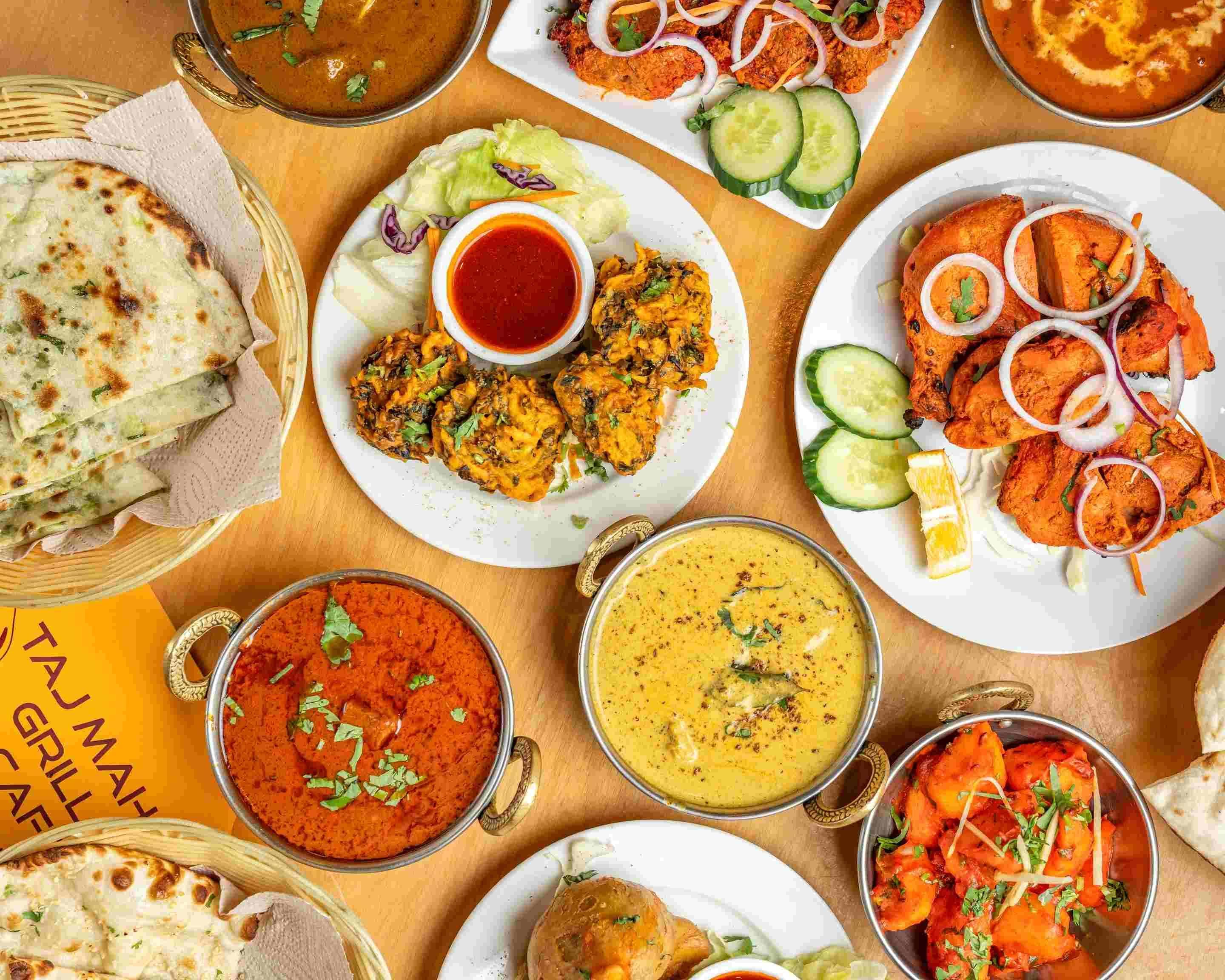 Order Taj Mahal Indian Restaurant (Wellington) delivery online Wellington Takeaway menu