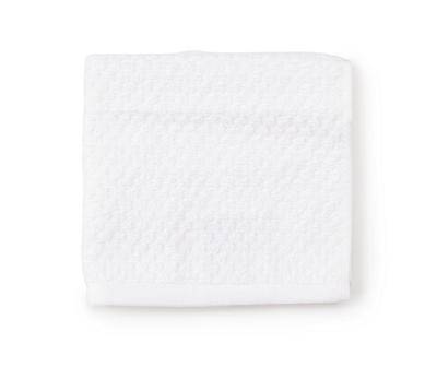 White Lattice-Texture Washcloth