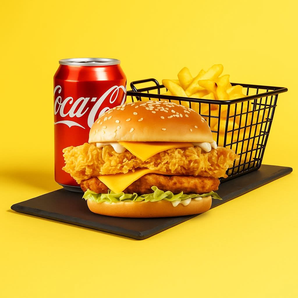 MENU SWEET CRUNCHY  CHICKEN (CANETTE + FRITE+ BOISSON)