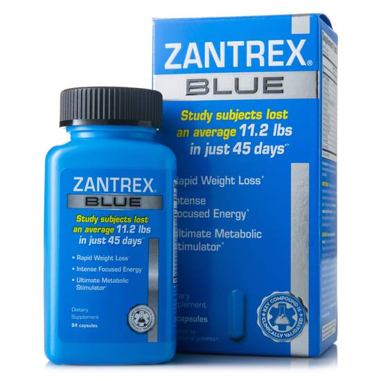 Zantrex Blue Maximum Strength Calorie Control Capsules, 1,160 mg, 84 ct