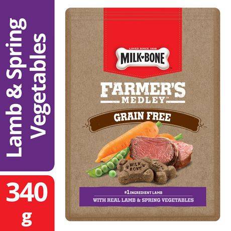 Milk-Bone Farmer's Medley Lambers & Spring Vegetables Dog Treats (340 g)