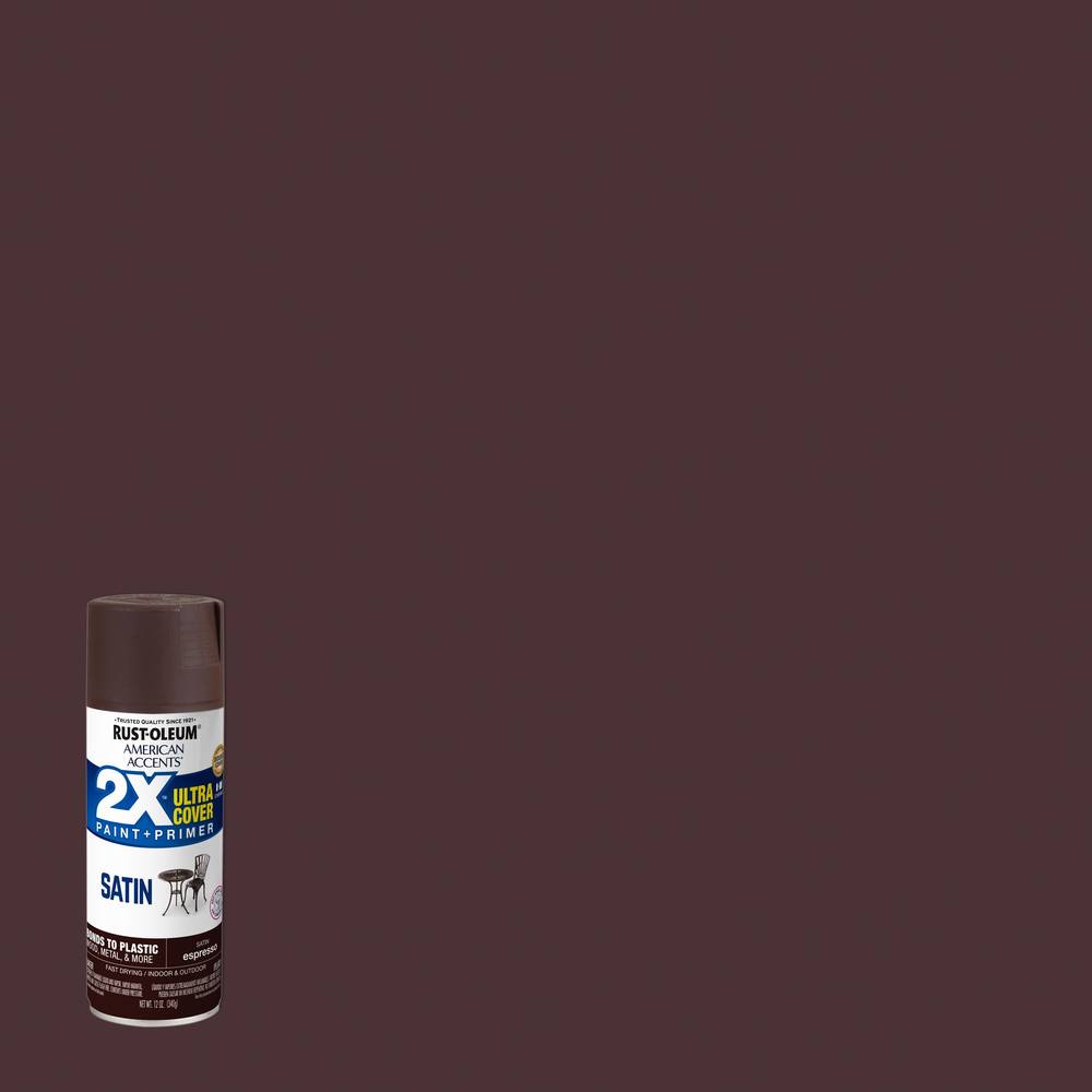 Rust-Oleum 2X Ultra Cover Satin Espresso Spray Paint and Primer In One (NET WT. 12-oz) | 327919