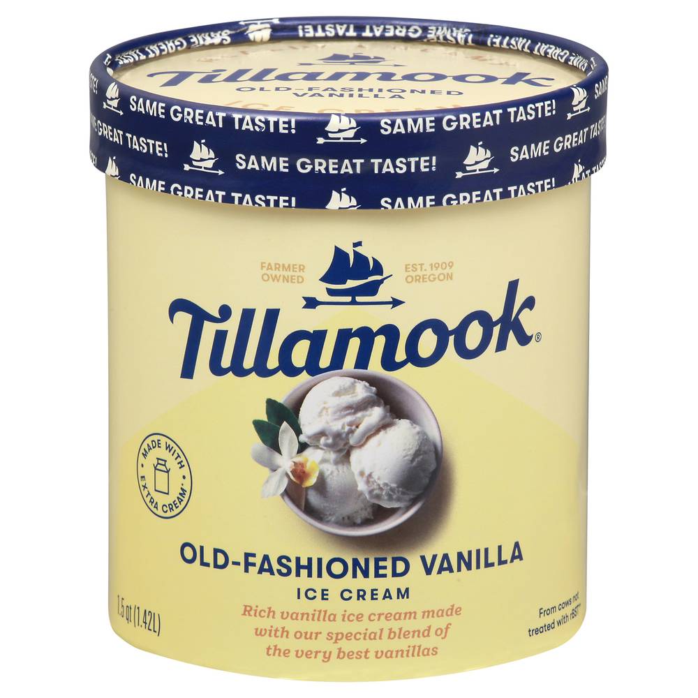 Tillamook Ice Cream, Old Fashioned Vanilla (1.5 qt)