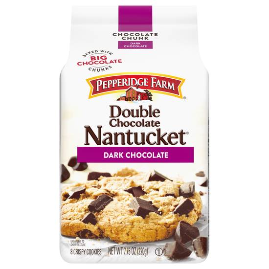 Pepperidge Farm Nantucket Double Chocolate Dark Chocolate Crispy Cookies (8 ct)